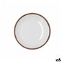 Assiette creuse Bidasoa Orion Hydrozero Blanc Céramique Ø 20 cm (6 Unités)