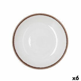 Assiette creuse Bidasoa Orion Hydrozero Blanc Céramique Ø 23 cm (6 Unités)