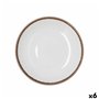 Assiette creuse Bidasoa Orion Hydrozero Blanc Céramique Ø 23 cm (6 Unités)