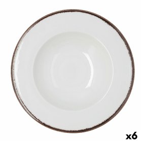 Assiette à pâtes Bidasoa Orion Hydrozero Blanc Céramique Ø 30 cm (6 Unités)