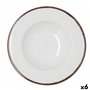 Assiette à pâtes Bidasoa Orion Hydrozero Blanc Céramique Ø 30 cm (6 Unités)