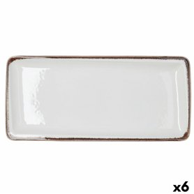 Plateau apéritif Bidasoa Orion Hydrozero Blanc 34 x 16 cm (6 Unités)
