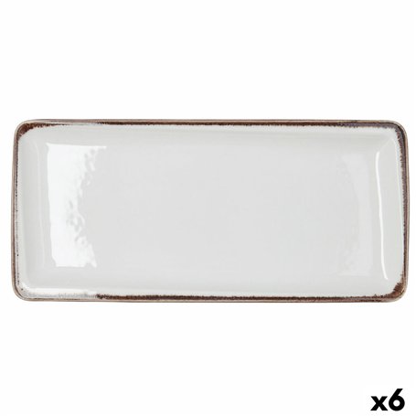 Plateau apéritif Bidasoa Orion Hydrozero Blanc 34 x 16 cm (6 Unités)
