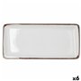 Plateau apéritif Bidasoa Orion Hydrozero Blanc 34 x 16 cm (6 Unités)