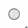 Assiette Bidasoa Orion Hydrozero Blanc Céramique Ø 14 cm Café (6 Unités)