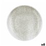 Assiette plate Bidasoa Element Hydrozero Beige Céramique Ø 27 cm (6 Unités)