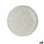 Assiette plate Bidasoa Element Hydrozero Beige Céramique Ø 25 cm (6 Unités)