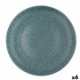 Plat pour pizza Bidasoa Element Hydrozero Bleu Céramique Ø 30 cm (6 Unités)