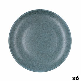 Assiette plate Bidasoa Element Hydrozero Bleu Céramique Ø 27 cm (6 Unités)