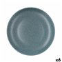 Assiette plate Bidasoa Element Hydrozero Bleu Céramique Ø 27 cm (6 Unités)
