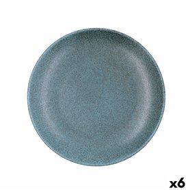 Assiette plate Bidasoa Element Hydrozero Bleu Céramique Ø 25 cm (6 Unités)