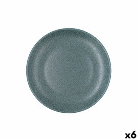 Assiette à dessert Bidasoa Element Hydrozero Bleu Céramique Ø 21 cm (6 Unités)