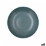 Assiette creuse Bidasoa Element Hydrozero Bleu Céramique Ø 23 cm (6 Unités)