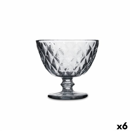 Coupe de glaces et de milkshakes Quid Maia Gris verre 300 ml (6 Unités)
