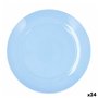 Assiette plate Luminarc Apy Paradise Azul Bleu verre Ø 25 cm (24 Unités)