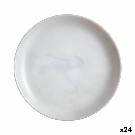 Assiette à dessert Luminarc Diwali Granit Marb Bicolore verre Ø 19 cm (24 Unités)