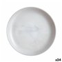 Assiette à dessert Luminarc Diwali Granit Marb Bicolore verre Ø 19 cm (24 Unités)