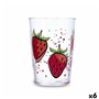 Verre d'eau Luminarc Fresas Multicouleur verre Fraises 500 ml (6 Unités)