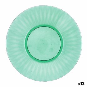 Assiette plate Quid Iris Vert Plastique Ø 26 cm (12 Unités)