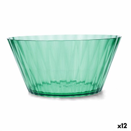 Saladier Quid Iris Vert Plastique Ø 25 cm (12 Unités)