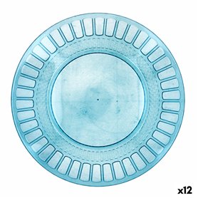 Assiette plate Quid Gaia Turquoise Plastique Ø 26 cm (12 Unités)