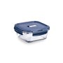 Boîte à lunch hermétique Luminarc Baltic Bleu verre 760 ml (6 Unités)