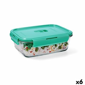 Boîte à lunch hermétique Luminarc Turquesa Turquoise verre 1