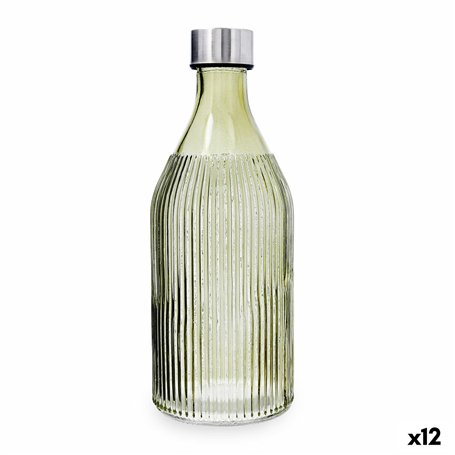 Bouteille d'eau Quid Maison Vert verre 1 L (12 Unités)