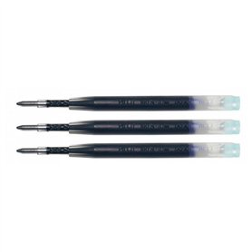 PILOT Lot de 3 Recharges pour bille MR BRFN-10 Pointe Moyenne Bleu