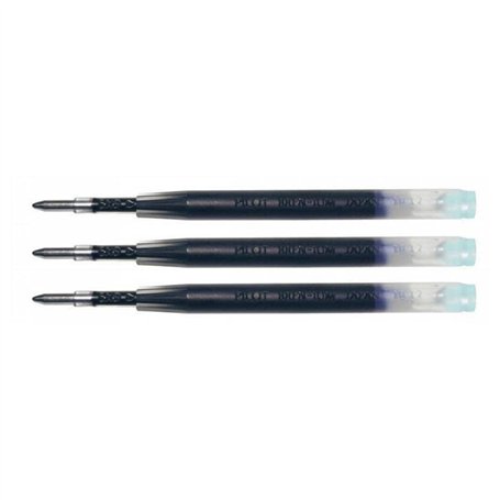 PILOT Lot de 3 Recharges pour bille MR BRFN-10 Pointe Moyenne Bleu