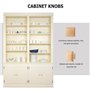 Angoily 10Pcs Boutons En Bois Massif CarréS Pour Meubles, Poignee De Meuble Cuisine, Poignée Meuble PoignéEs De Tiroir Pour Armo