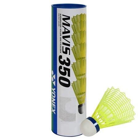 YONEX Mavis 350 Volant en Nylon avec Capuchon Bleu (Jaune)