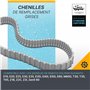 Dolphin Pièce détachée certifiée Chenilles de Remplacement Grises (2 pièces) — Référence 9983152-R2