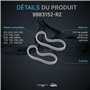 Dolphin Pièce détachée certifiée Chenilles de Remplacement Grises (2 pièces) — Référence 9983152-R2