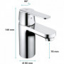 GROHE Mitigeur monocommande Lavabo Taille S Get Chromé 23586000 109,99 €