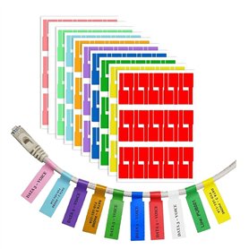 10 feuilles de 300 étiquettes pour câbles
