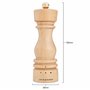 Cole & Mason London Moulin à sel – Shaker à épices rechargeable avec un design en bois de qualité supérieure – Réglable pour ass