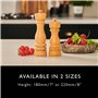 Cole & Mason London Moulin à sel – Shaker à épices rechargeable avec un design en bois de qualité supérieure – Réglable pour ass