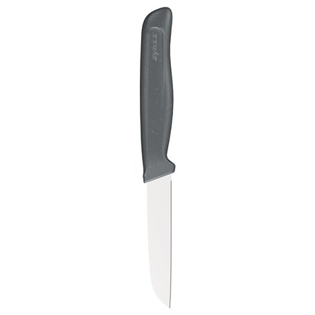 Zyliss - Couteau à Légumes en Acier Inoxydable Allemand Tranchant de 9 Cm-3. 5 Pouces avec Manche Antidérapant en Paille de Blé