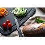 Zyliss - Couteau à Légumes en Acier Inoxydable Allemand Tranchant de 9 Cm-3. 5 Pouces avec Manche Antidérapant en Paille de Blé 