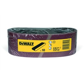 DEWALT Abrasif pour ponceuses a bande - multi-usages 75x533mm grain 150 10 pièces DT3305-QZ