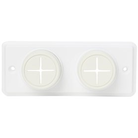 Bulk Hardware BH02004 Accroche serviette/torchon double avec vis