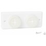 Bulk Hardware BH02004 Accroche serviette/torchon double avec vis