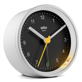 Réveil analogique classique Braun avec fonction snooze et lumière