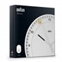 Braun Grande Horloge Murale analogique Classique avec Mouvement de Balayage Silencieux, Facile à Lire, diamètre de 30cm, en Blan