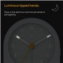 Braun Réveil analogique Classique avec répétition (Fonction Snooze) et rétroéclairage continu, Mouvement Silencieux à Quartz, bi