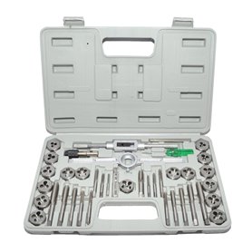 Hilka 48404002 Jeu de tarauds et filières Acier allié