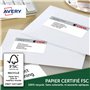 AVERY - 400 Étiquettes Multi-Usages UltraGrip Personnalisables - Sans Bourrage - Format 105 x 148 mm - Impression Laser, Jet d'E