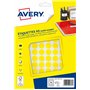 AVERY - Etui de 960 pastilles jaunes autocollantes