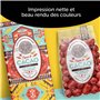 Avery Étiquettes Autocollantes Ovales 64x42 mm - Pack de 180 Papier Blanc Mat - Personnalisables Étiquette Avery Imprimables Las
